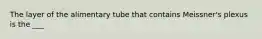 The layer of the alimentary tube that contains Meissner's plexus is the ___