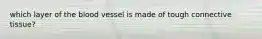 which layer of the blood vessel is made of tough connective tissue?