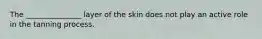 The _______________ layer of the skin does not play an active role in the tanning process.