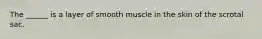 The ______ is a layer of smooth muscle in the skin of the scrotal sac.