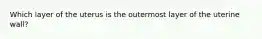 Which layer of the uterus is the outermost layer of the uterine wall?