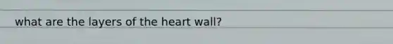 what are the layers of the heart wall?