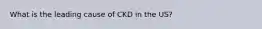 What is the leading cause of CKD in the US?