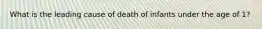 What is the leading cause of death of infants under the age of 1?