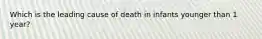 Which is the leading cause of death in infants younger than 1 year?