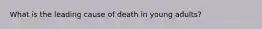 What is the leading cause of death in young adults?