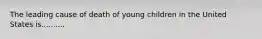 The leading cause of death of young children in the United States is..........