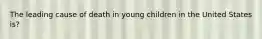 The leading cause of death in young children in the United States is?