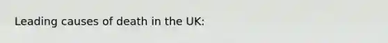 Leading causes of death in the UK: