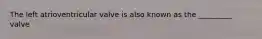 The left atrioventricular valve is also known as the _________ valve