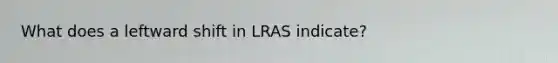 What does a leftward shift in LRAS indicate?