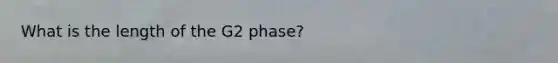 What is the length of the G2 phase?