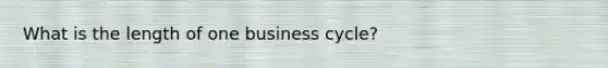 What is the length of one business cycle?