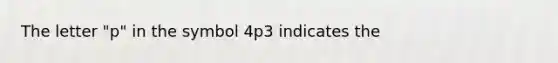 The letter "p" in the symbol 4p3 indicates the