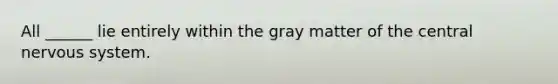 All ______ lie entirely within the gray matter of the central <a href='https://www.questionai.com/knowledge/kThdVqrsqy-nervous-system' class='anchor-knowledge'>nervous system</a>.