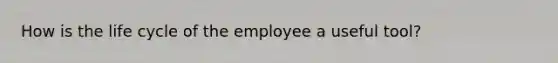 How is the life cycle of the employee a useful tool?