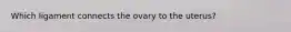 Which ligament connects the ovary to the uterus?