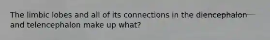 The limbic lobes and all of its connections in the diencephalon and telencephalon make up what?