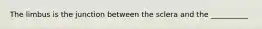 The limbus is the junction between the sclera and the __________
