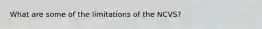 What are some of the limitations of the NCVS?