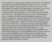 Line spacing is the white space between lines of text. The default line spacing in Microsoft PowerPoint 2016 is 0.9 line. This line spacing is a good choice to use for the items on a slide. It is a little tighter vertically than single spacing, giving you more room for text in a placeholder without crowding the text. Other commonly used spacing options include single spacing, double spacing, and 1.5 spacing. When you increase the line spacing, you are adding more white space between the items on the slide. To change line spacing: Select the text you want to change. On the Home tab, in the Paragraph group, click the arrow next to the Line Spacing button. Select the number of the spacing you want. tips & tricks You can control how much spacing appears before and after text through the Paragraph dialog: Click the Line Spacing button and select Line Spacing Options... In the Paragraph dialog, in the Spacing section, click the Before and After arrows to adjust the spacing between text. another method You can also change line spacing from the Paragraph dialog: Click the Line Spacing button and select Line Spacing Options... In the Paragraph dialog, in the Spacing section, click the Line Spacing arrow and select an option.