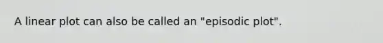 A linear plot can also be called an "episodic plot".