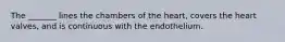 The _______ lines the chambers of the heart, covers the heart valves, and is continuous with the endothelium.