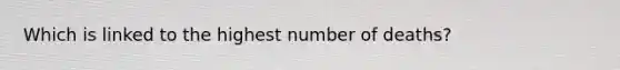 Which is linked to the highest number of deaths?