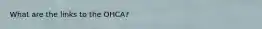 What are the links to the OHCA?