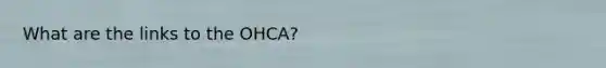 What are the links to the OHCA?