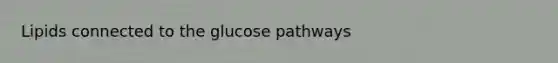 Lipids connected to the glucose pathways