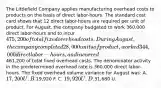 The Littlefield Company applies manufacturing overhead costs to products on the basis of direct labor-hours. The standard cost card shows that 12 direct labor-hours are required per unit of product. For August, the company budgeted to work 360,000 direct labor-hours and to incur 475,200 of total fixed overhead costs. During August, the company completed 28,000 units of product, worked 344,000 direct labor-hours, and incurred461,200 of total fixed overhead costs. The denominator activity in the predetermined overhead rate is 360,000 direct labor-hours. The fixed overhead volume variance for August was: A. 17,200 U. B.19,920 F. C. 19,920 U. D.31,680 U.