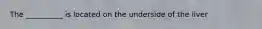 The __________ is located on the underside of the liver