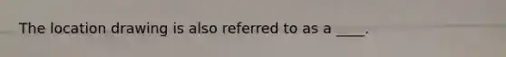 The location drawing is also referred to as a ____.