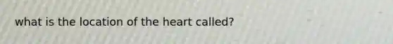 what is the location of the heart called?