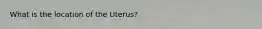 What is the location of the Uterus?