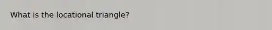 What is the locational triangle?