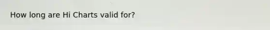 How long are Hi Charts valid for?