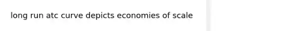 long run atc curve depicts economies of scale