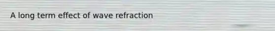 A long term effect of wave refraction