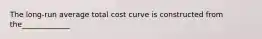 The long-run average total cost curve is constructed from the_____________