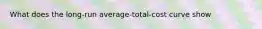 What does the long-run average-total-cost curve show