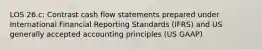 LOS 26.c: Contrast cash flow statements prepared under International Financial Reporting Standards (IFRS) and US generally accepted accounting principles (US GAAP)