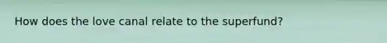 How does the love canal relate to the superfund?