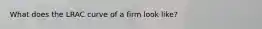 What does the LRAC curve of a firm look like?