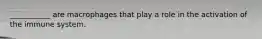 ___________ are macrophages that play a role in the activation of the immune system.