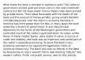 What made the bank a monster in Jackson's eyes? The national government minted gold and silver coins in the mid-nineteenth century but did not issue paper money. Paper notes were printed by private banks. Their value fluctuated with the health of the bank and the amount of money printed, giving private bankers considerable power over the nation's economy. No bank in America had more power than the this. In many ways the bank acted like a branch of government. It was the principal depository for the funds of the Washington government and controlled much of the nation's gold and silver. Its notes, unlike those of many smaller banks, were stable in value. A source of credit and stability, the bank was an important and useful part of the nation's expanding economy. To some the bank's very existence seemed to sin against the egalitarian credo of American democracy. The bank also won no friends in the West by foreclosing on many western farms and draining "tribute" into eastern coffers. Profit, not public service, was its first priority.