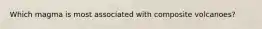 Which magma is most associated with composite volcanoes?