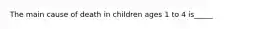 The main cause of death in children ages 1 to 4 is_____