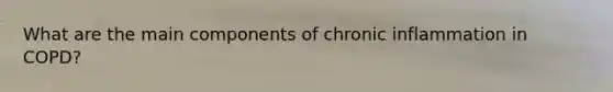What are the main components of chronic inflammation in COPD?